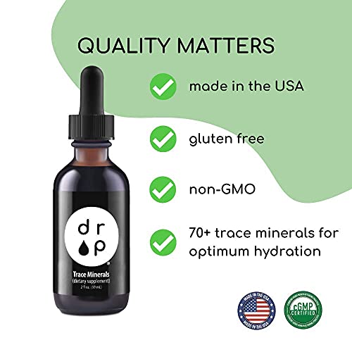 Drop Supplements Organic Trace Minerals Electrolyte Drops And Organic Elderberry 2 Oz Liquid Drops Bundle #TOP5