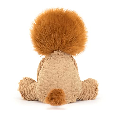 jellycat fuddlewuddle lion stuffed animal medium 9 inches - big cat plush toy - classic children39s gift