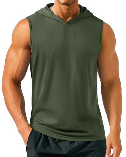 Amazon.com: TACVASEN Mens Tank Top Hoodie Workout Tank Top Muscle