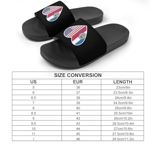 U.S. and Missouri Flags Non Slip Slides Sandals for Women Men Quick Drying Shower Shoes for Bathroom Pool Beach2