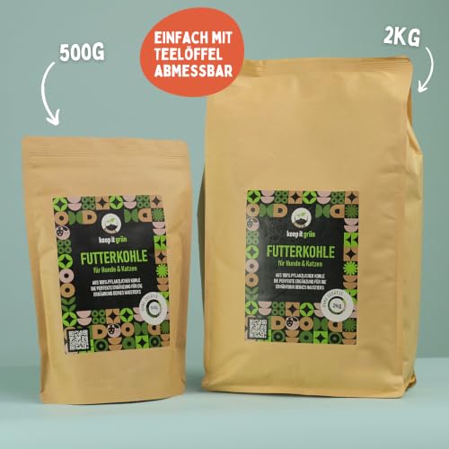 keep it grün Futterkohle für Hunde (500g) - ohne Zusätze
