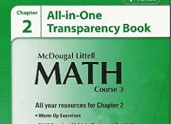 Paperback McDougal Littell Math Course 3: Transparency Book: Chapter 11 Course 3 Book