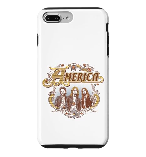 Official ���� America the band America Band Badge �X�}�z�P�[�X iPhone 7 Plus/8 Plus �p