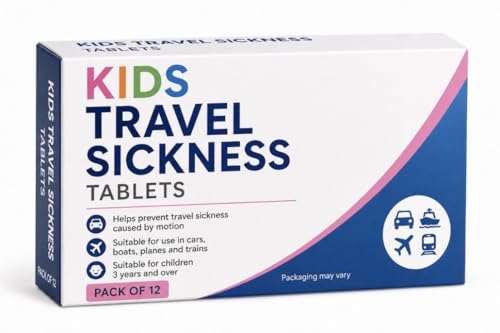 Kids Travel Sickness Relief 12 Pack for Nausea & Motion Discomfort