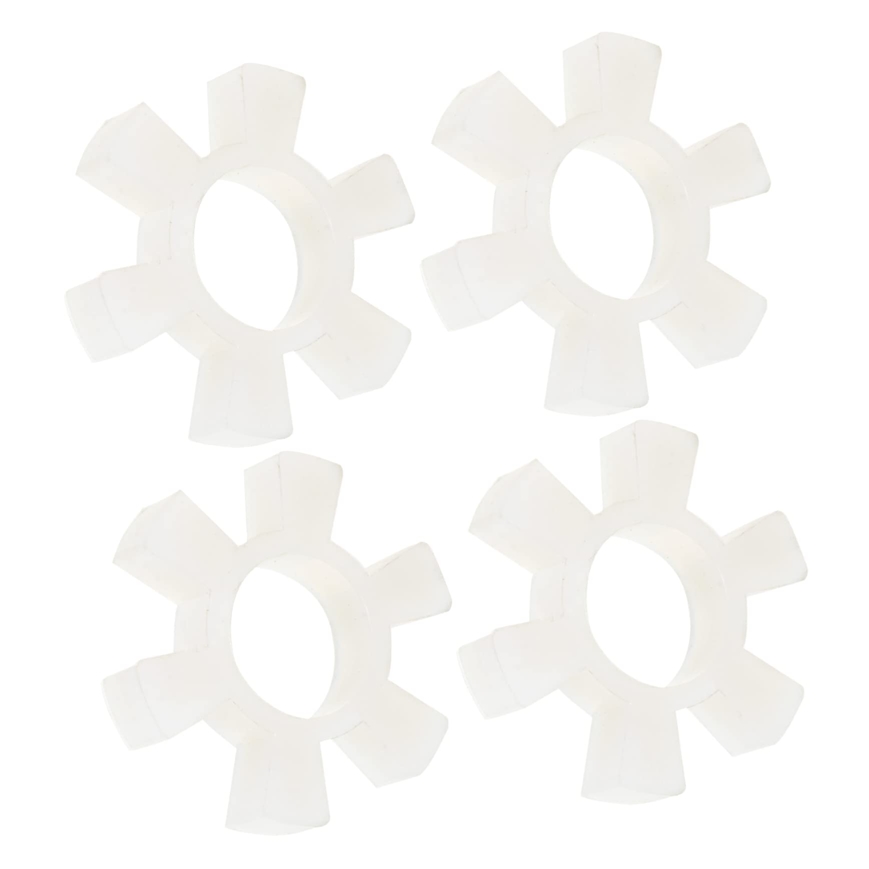 MUCKLILY Elastic Cushion for Jaw Coupling 4pcs Spider Pads Vibration Absorption Machine Maintenance