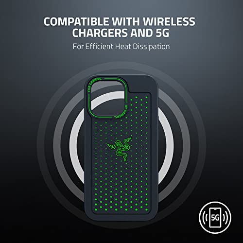 Razer Arctech For Iphone 13 Pro Case: Extra Ventilation Channels - Thermplastic Elastomer Reinforced Corners - Tactile Side Buttons - Compatible With Wireless Chargers And 5G Black #TOP5