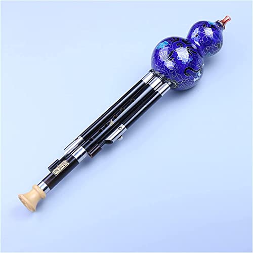 Chinese Flute Professional Hulusi Priority Culture Gourd Flute, Chinese Traditional Ethnic Hulusi Gourd Flute Playing Harmonica Handmade Ebony Musical Instrument Gift For Beginners ( Size : C-Key ) #TOP19