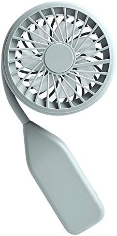 NP Portable USB Mini Handheld Neck Hanging Desktop Stretchable Fan USB Rechargeable for Home Outdoor (Color : Green)