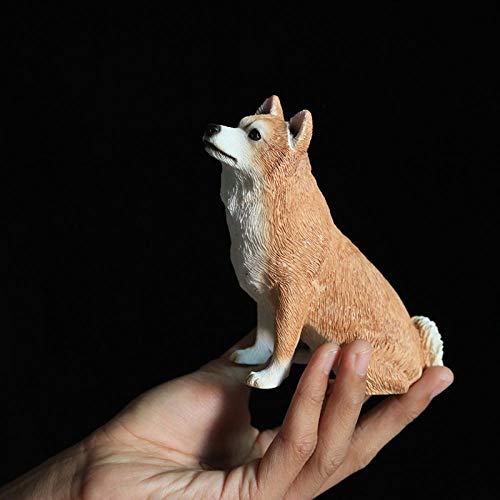 Sculpture Shiba Inu KELIEQA statuette décorative aux finitions détaillées de haute qualité