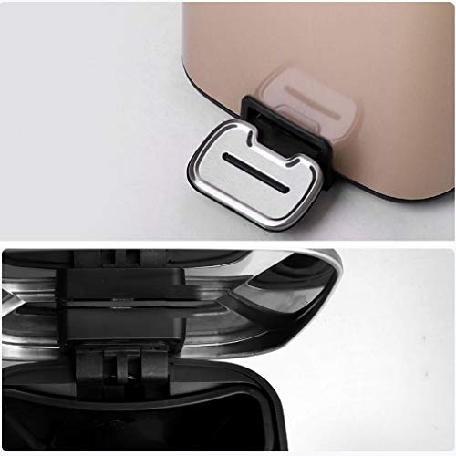 Stainless Steel Trash Can Bedroom Bin With Lid Pedal Bin Bathroom