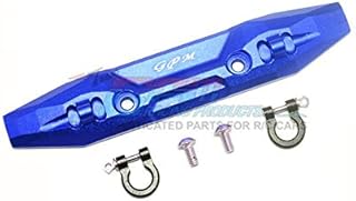 GPM for Traxxas E-Revo 2.0 VXL Brushless (86086-4) Upgrade Parts Aluminum Front Bumper with D-Rings - 1 Set Blue