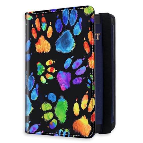 HJCYXJLK RFID�u���b�L���O�p�X�|�[�g�z���_�[ ���s�p �p�X�|�[�g�J�o�[�P�[�X ���s���ރI�[�K�i�C�U�[ �p�X�|�[�g�J�[�h�z���_�[ �p�X�|�[�g�E�H���b�g �J�[�h�X���b�g�t�� �j�����p 8, �J���t���ȑ���, 8.5*5.6 inch, ���_��