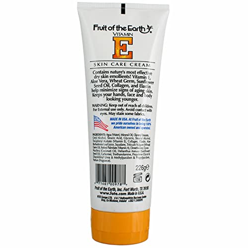 Fruit Of The Earth Vitamin-E Cream 8Oz. Tube (6 Pack) #TOP2