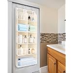ULG Over the Door Organizer, 5-Tier Extra Large Hanging Storage with 10 Mesh Pockets, 100 lbs Capacity, Heavy Duty Door Organizer for Closet, Bedroom, Nursery Storage, Beige - Image 2