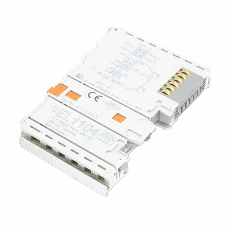 NURII Terminal Module, EL1104, Terminal 4-Channel Digital Input 24 V DC 3 Ms 2-/3-Wire Connection