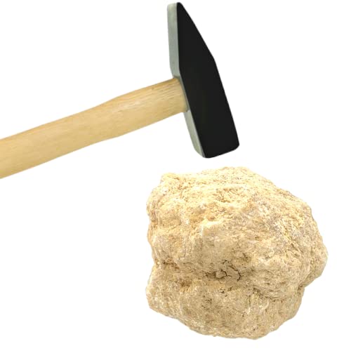 Steinfixx® - Géode cristal puissante exclusive | À ouvrir soi-même | Géode porte-bonheur | Plaisir scintillant | Plaisir de fête | Géode de croustillage (M 60-70 mm)