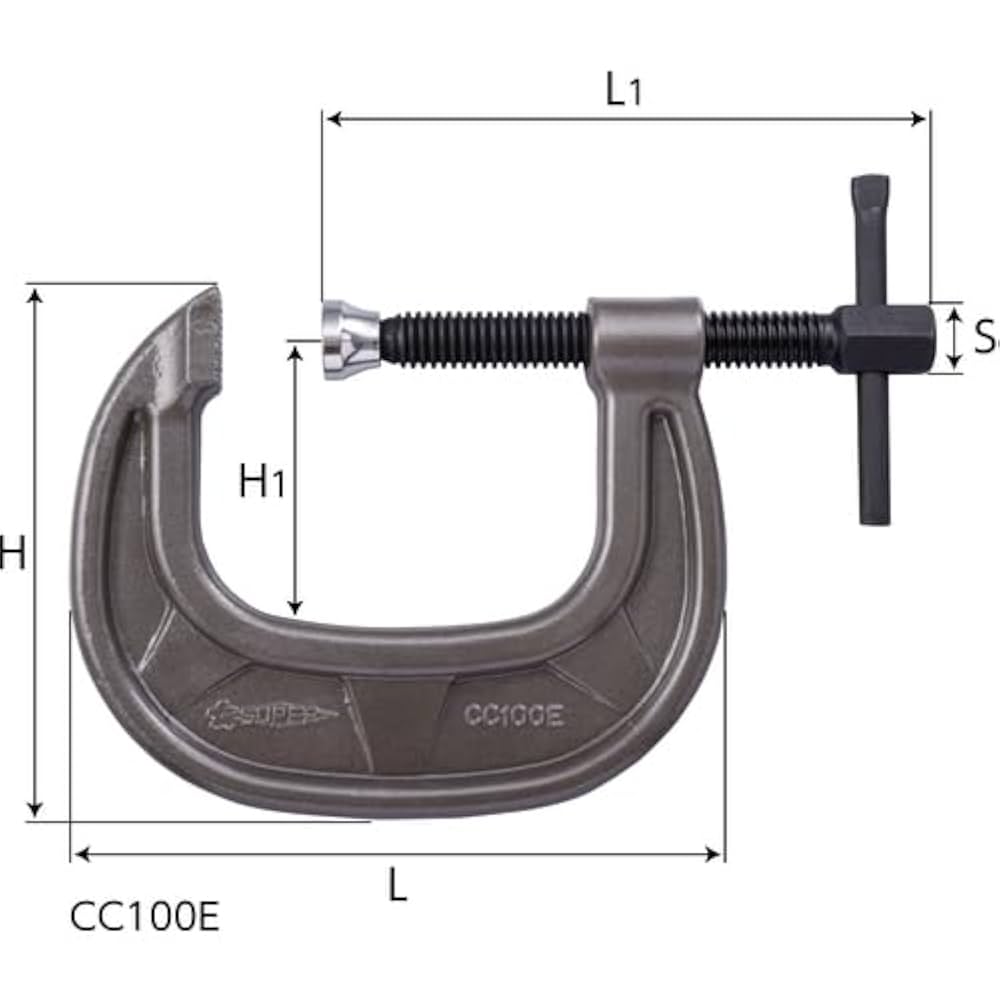 C 型 シャコ マン C125 強力型シャコ万力 (C型) LOBSTER(ロブスター/エビ印