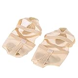 Women's Full Body Dance Foot Undies Lyrical Skin Shoes Mesh Stretch Kids Dance Paws Socks(S, Nude)