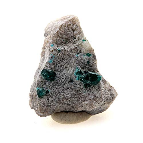 Dioptase 9.41 ct pierre de collection Altyn-Tyube Karaganda cristal naturel rare