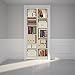 Door Wall Sticker Shelf Cabinet - Self Adhesive Peel & Stick Repositionable Fabric Mural 31"w x 79"h (80 x 200cm)