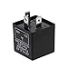 BUBUCAM LED 12V Indicator Relay Load Independent 0.02-20A 3 Pin CF14 Electronic Flasher Relay Fits for Car Vehicle Turn Signal & Hazard Warn