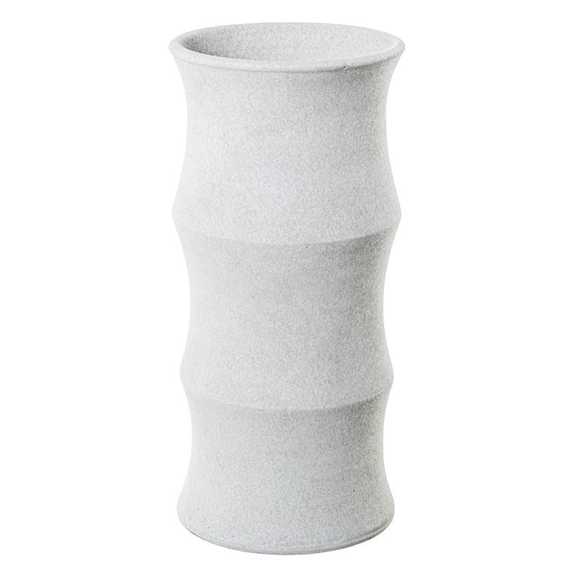 Porte-parapluie bambou céramique beige sable 50cm grand format