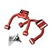 Adjustable Camber Front Upper Control Arm Compatible For Honda Civic VI EK 51460-S04-013 Domani Integra Orthia Partner Ballade Racing(1 Pair Red(L and R))