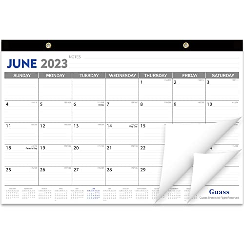 Desk Calendar 2023-2024: Monthly Pages 17 X 11-1/2 Inches Runs From Jun. 2023 Through Dec. 2024-18 Monthly Desktop Calendar With Julian Dates For Home, School And Office #TOP3