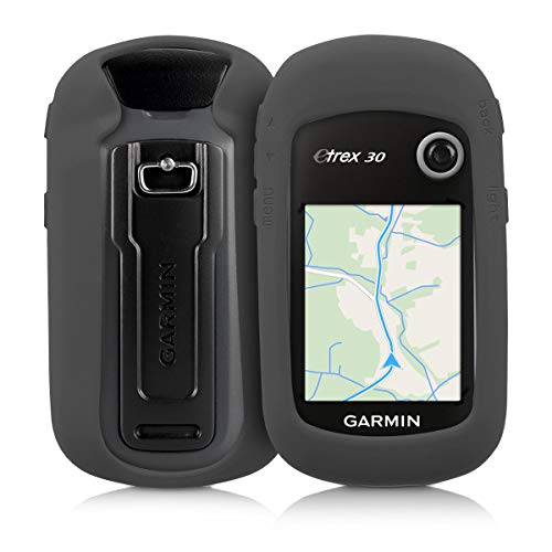 Kwmobile Case Compatible With Garmin Etrex 10/20/30/201X/209X/309X - Gps Handset Navigation System Soft Silicone Skin Protective Cover - Grey #TOP4