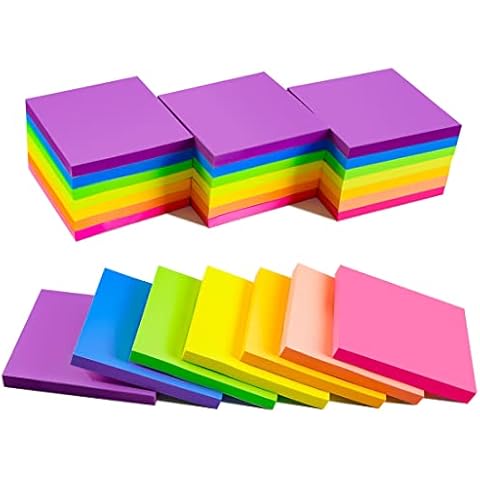 SHIDUO 28 Pack Bright Sticky Notes Cover