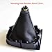 AJHLJ® 6 Speed Manual Car Gear Shift Knob with Leather Gear Shifter Boot for VW Volks-wagen Golf 6 VI MK6 Jetta 5 Golf 5 V MK5 (6 Speed)