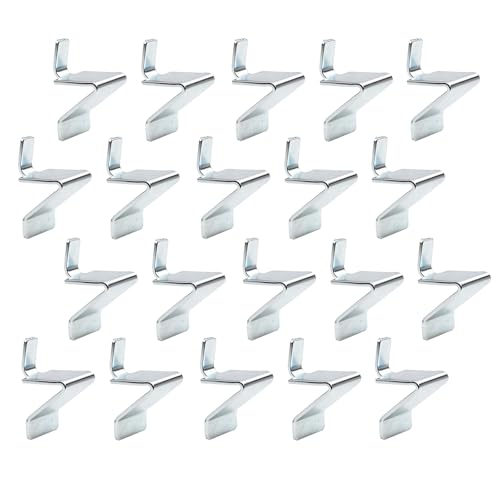 20Pcs Shelf Clips,Compatible with Sandusky Cabinets,Adjustable Heavy Duty Metal Shelving Supports Clip,Fits Most Kinds of Metal Cabinets,Heavy Duty Supports for Office Files,Tools&Storage Organization
