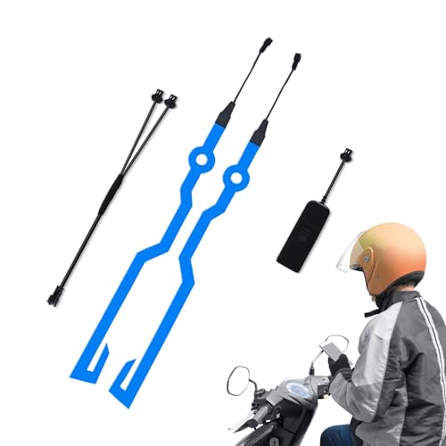 Generisch Helmen lichtstrip - rijlichte strips - sterke lijm, waterdichte led-helmen licht voor motorfiets, fietshelmen, racehelmen, motorliefhebbers