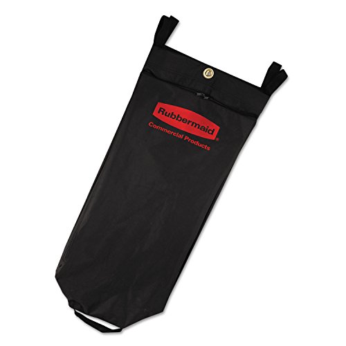 Image of Rubbermaid Commercial Products Cleaning Cart Bag 30-Gallon Yellow Collecting Refuse or Laundry Items Janitorial and Housekeeping Carts Zippered Front
