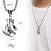 UAIAGM Boxing Necklace for Men Stainless Steel Glove Pendant Gloves Chain Jewelry Charm Boxing Glove Pendant Necklace for Men Punk Style Boxing Glove Chain, Silver
