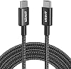 Cable Anker USB C a USB C, Cable de Carga Rápida 100W (1 unidad, 10 pies, Negro) | Para iPhone 17 / 17 Pro, MacBook y más 2
