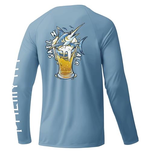 Chemise De Pêche Silver Bait Homme XL - Bleu, Manches Longues, Stretch, UPF 50