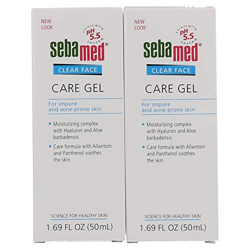 Sebamed Clear Face Care Gel (50Ml) With Aloe Vera And Hyaluronic Acid For Impure And Acne Prone Skin - Made In Germany - Pack Of 2 #TOP3