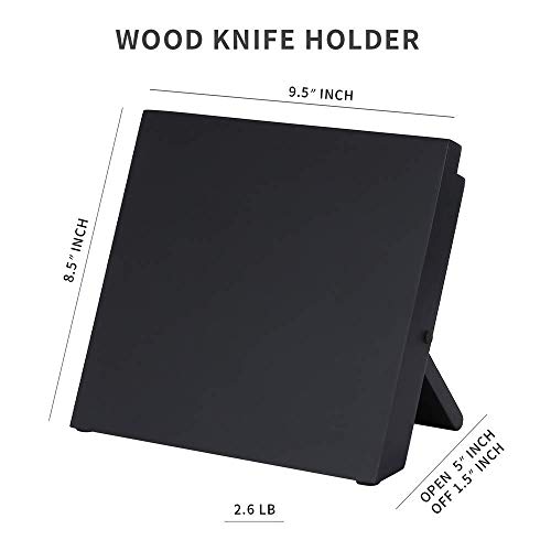 Kitory Magnetic Knife Block Foldable Holder Rack Board Stands with Strong 10 inch Powerful Enhanced Magnets - Cutlery Display Stand and Storage Rack