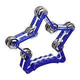 ERINGOGO 五角星形製手摇铃音楽楽器 リズムパーカッション 知育玩具 音響くなベル こども用持ち運びやすい応援道具