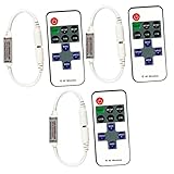 DOITOOL Controlador Led Rgb Inalámbrico Con Control Remoto Para Tira De Luz Led Atenuador De 10 Niveles Y 8 Modos...