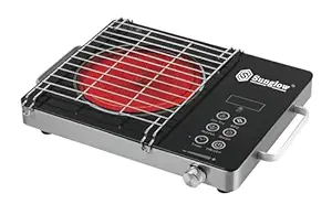 Sunglow Delight 2200W Infrared Cooktop, Touch Panel, Radiant Induction, 1 Year Warranty, Stainless Steel, Programmable Temperature Control