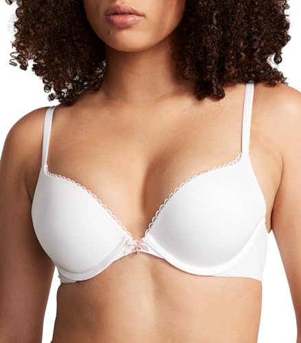 Victoria's Secret Dream Angels Push Up Bra, Padded, Plunge Neckline, Bras for Women, White (34D)