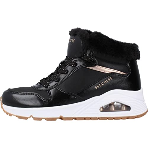 Skechers Uno - Cozy on Air 310518L-BKRG, Girl,Womens Winter Boots, Black, 31 EU