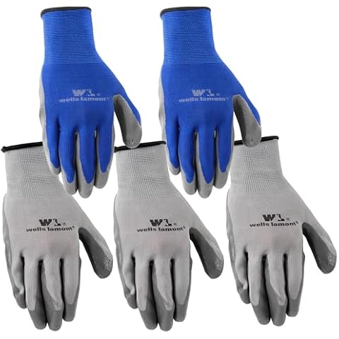 Wells Lamont Work Gloves with Nitrile Coating, Pack of 5 Cover