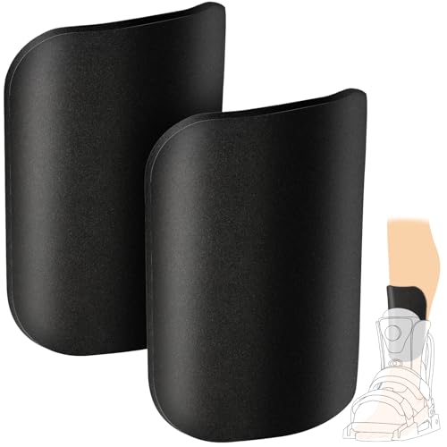 2PCS 7x5.5inch Ski and Snowboard Shin Pads Thick Foam Shin Protector Guards,Cuttable Shins Bang Protection Pads for Snowboarding & Skiing Ski Boots