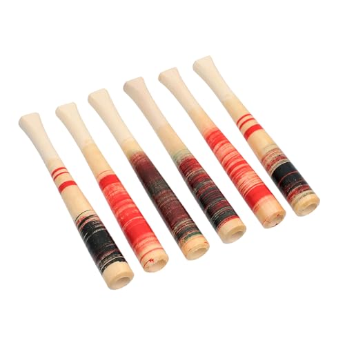 Set of 6 Wooden Handmade Regular Cigarette Holders
