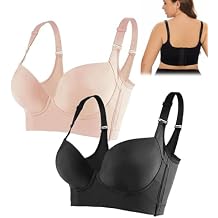 FOLENZU Back Smoothing Wireless Push up Bra, Push-Up Back Smoothing Bra