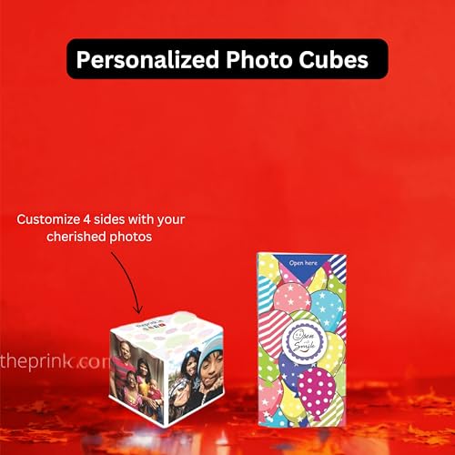 Bomb Single Cube Explosion Box Birthday Personalized photo gift for Couple Surprise Pop up Box for Girlfriend Boyfriend