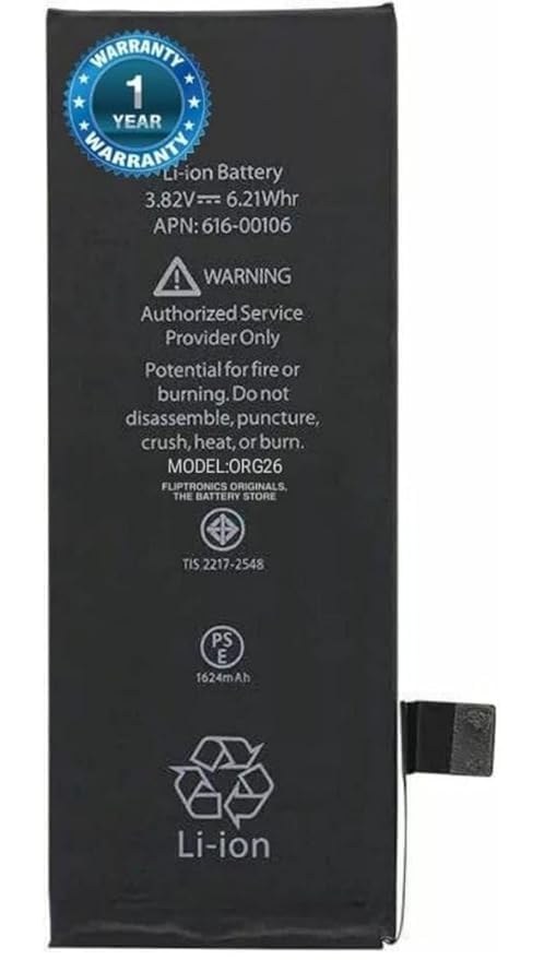 Image of Original Battery for iPhone SE /5SE / for iPhone SE 1st Gen A1662 2016 Battery with 1 Year Warranty *** (SUPER130)